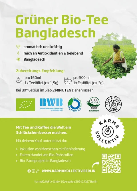 Bio-Tee Grüntee "Bangladesch"